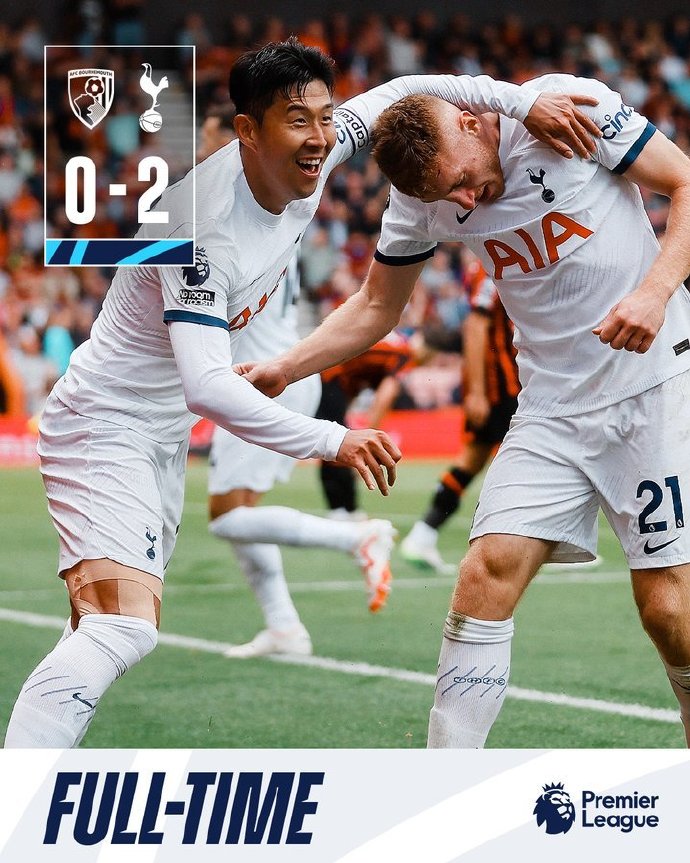 热刺2-1力克伯恩茅斯,凯恩绝杀送球队连胜 热刺2-1力克伯恩茅斯,凯恩绝杀送球队连胜