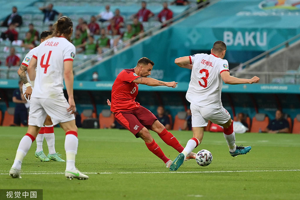 瑞士胜土耳其,锁定小组第二 瑞士胜土耳其,锁定小组第二