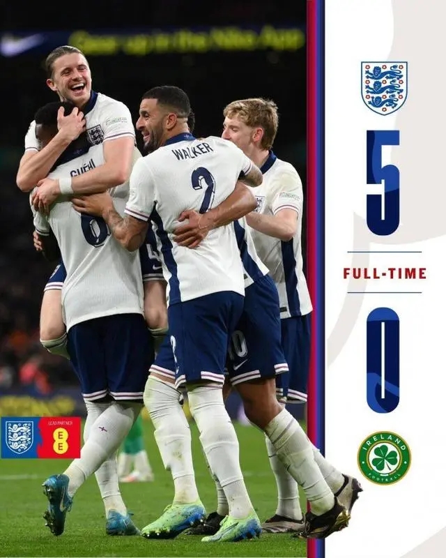 英格兰国家队成功晋级欧国联八强 英格兰国家队成功晋级欧国联八强